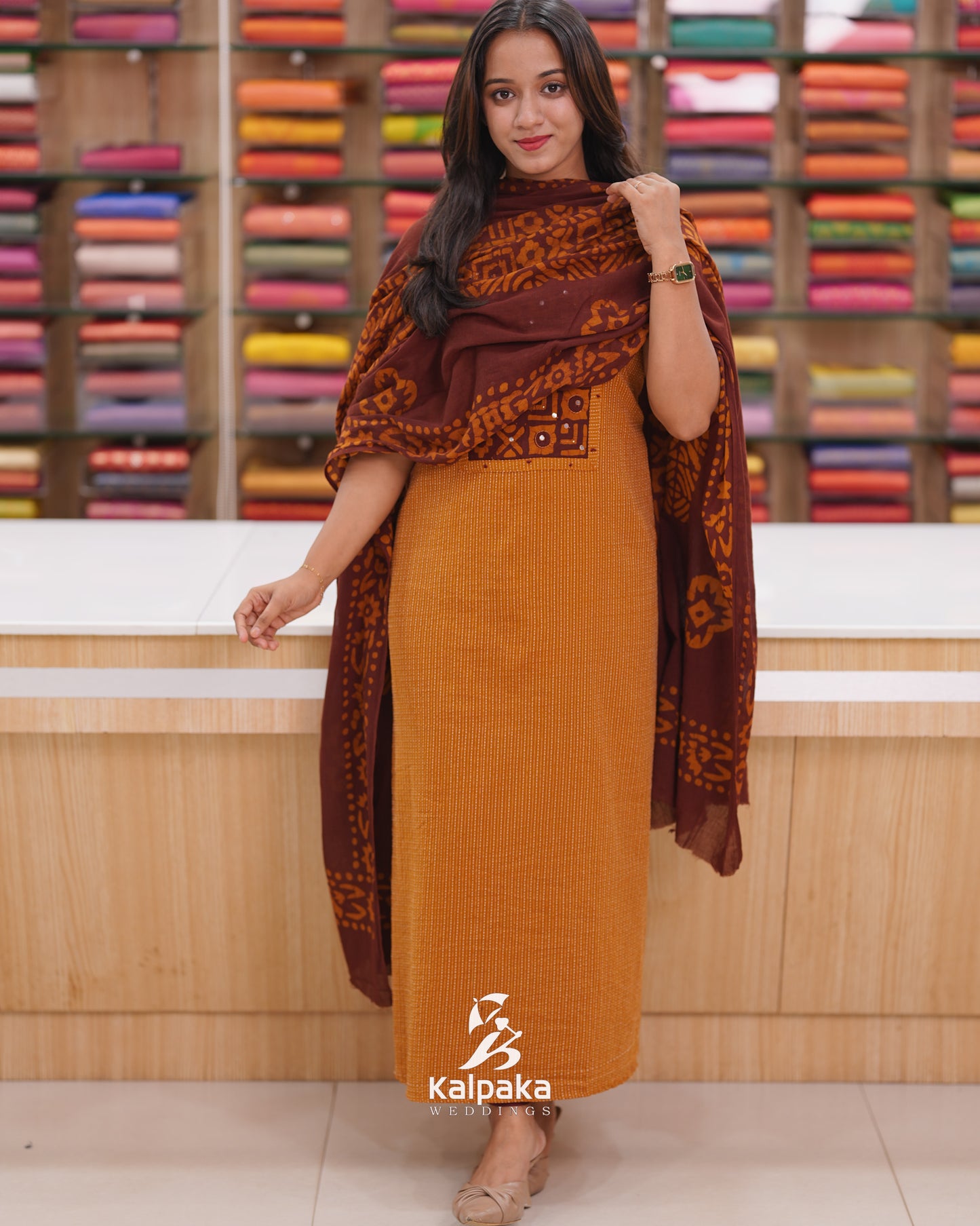 Cotton Kantha Print unstitched salwar Set☀️ K3050