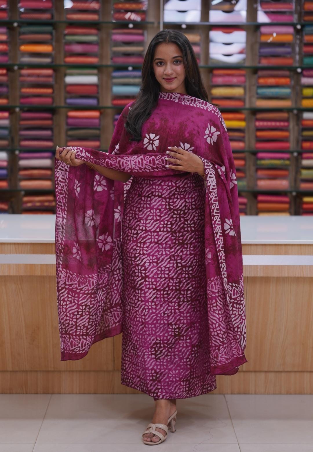 Bandini unstitched salwarset 🌿 K3054