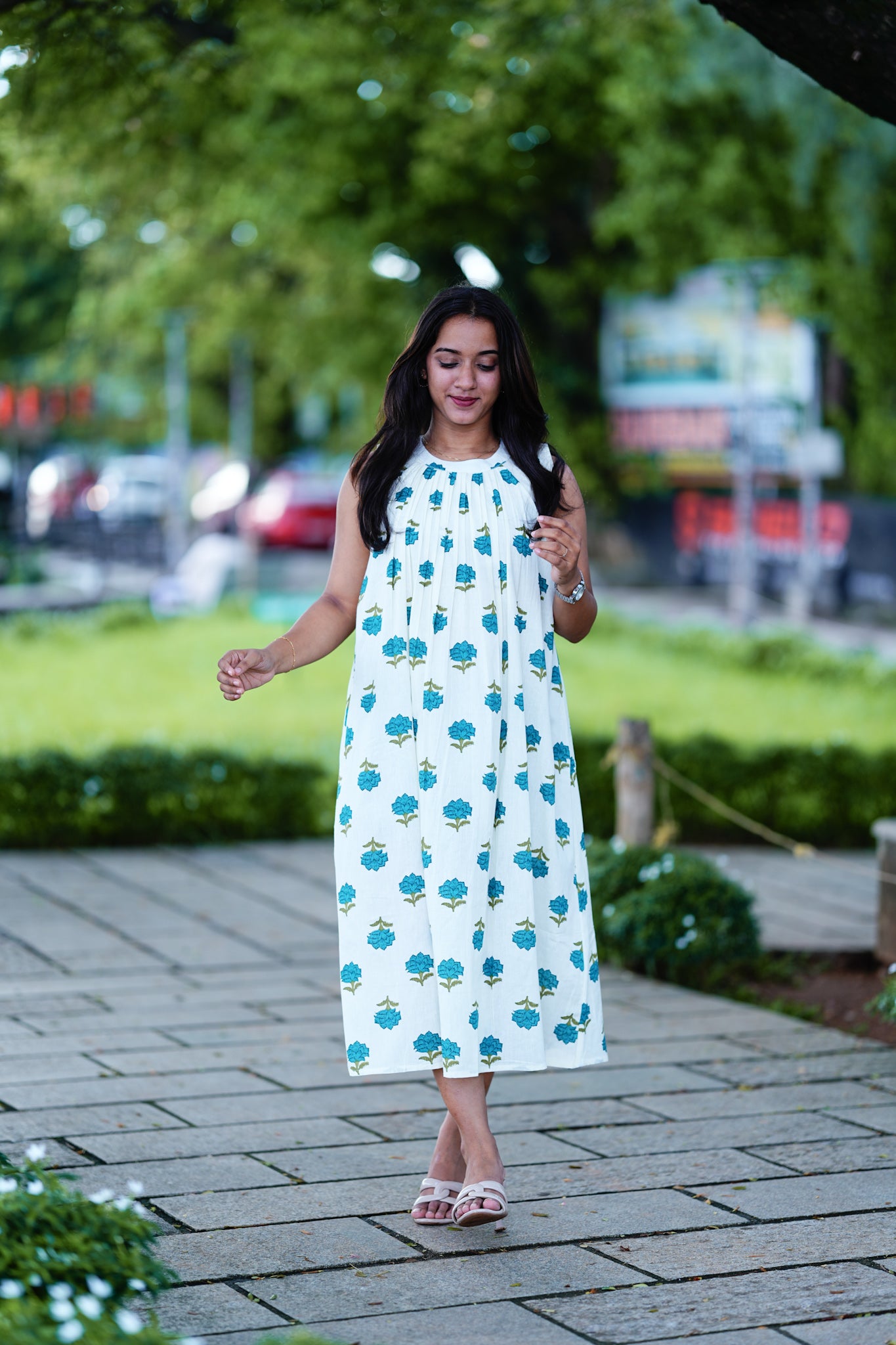 FLORAL MAXI DRESS🌸   K4004