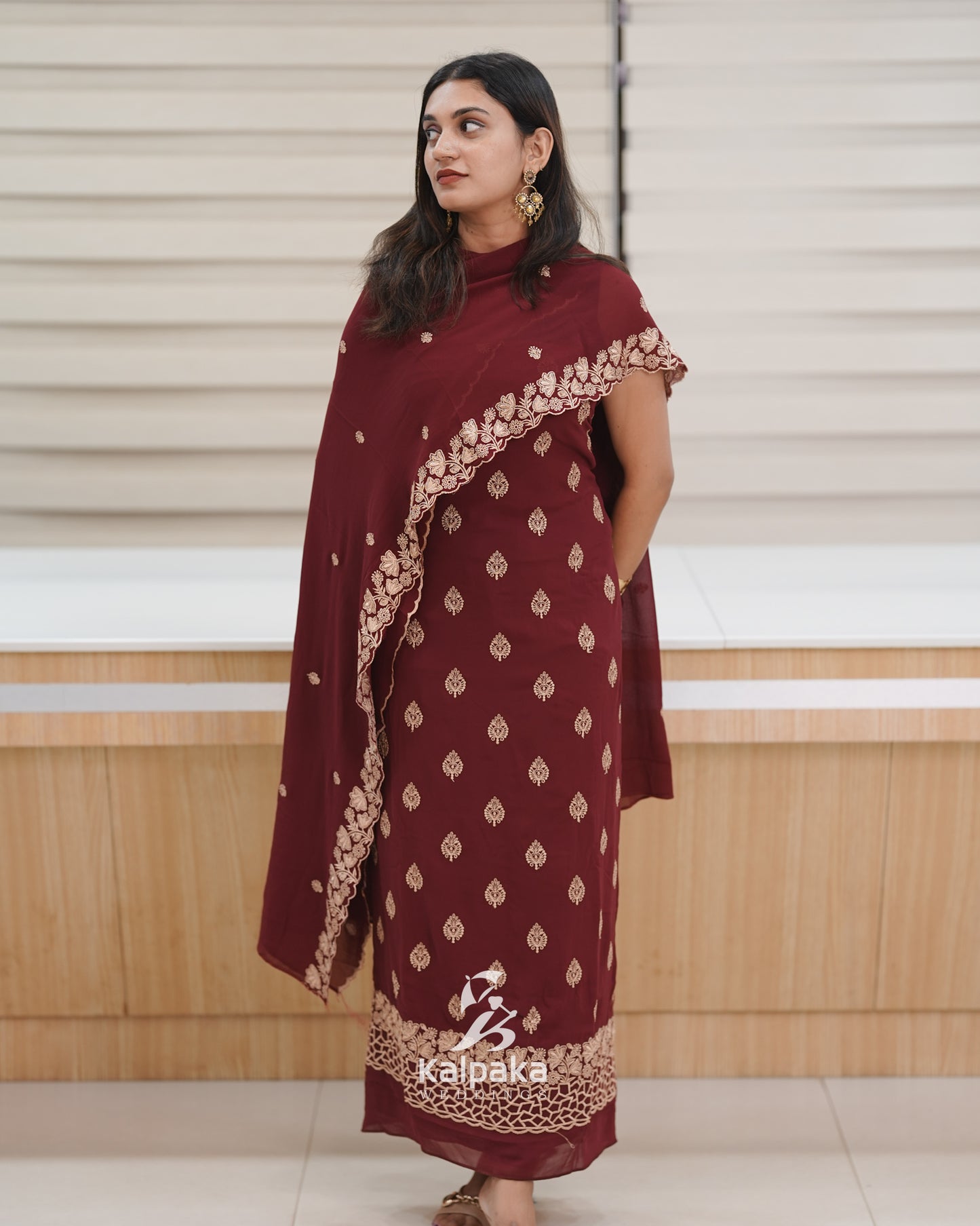 Viscose Georgette Motif Design- Unstitched salwar material🌱