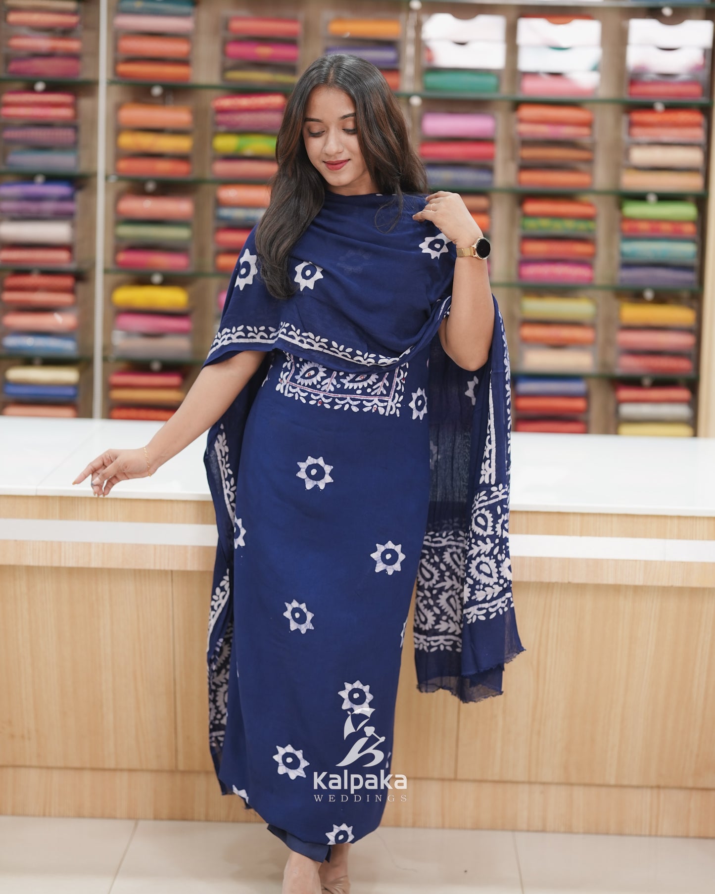 Unstitched  Rayon material 💐K3045