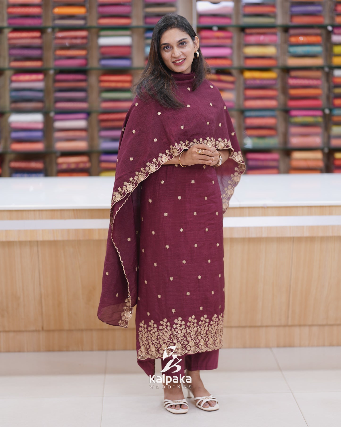 Kashmiri Silk Unstitched Material 🪭🪭🪭🪭K3057