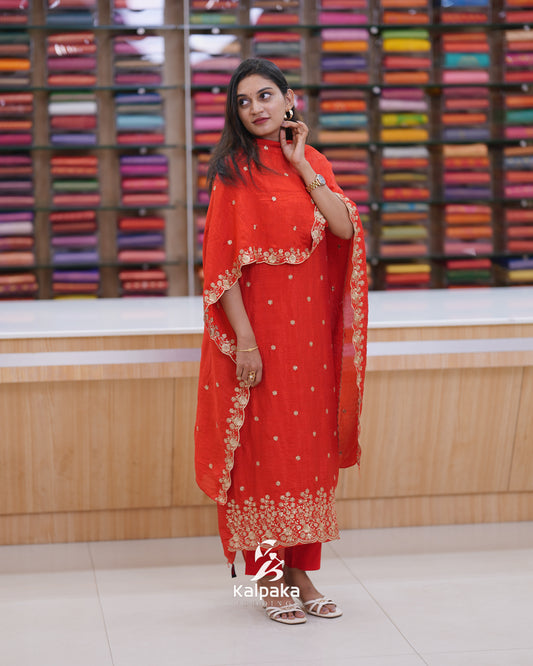 Kashmiri Silk Unstitched Material 🪭🪭🪭🪭K3057