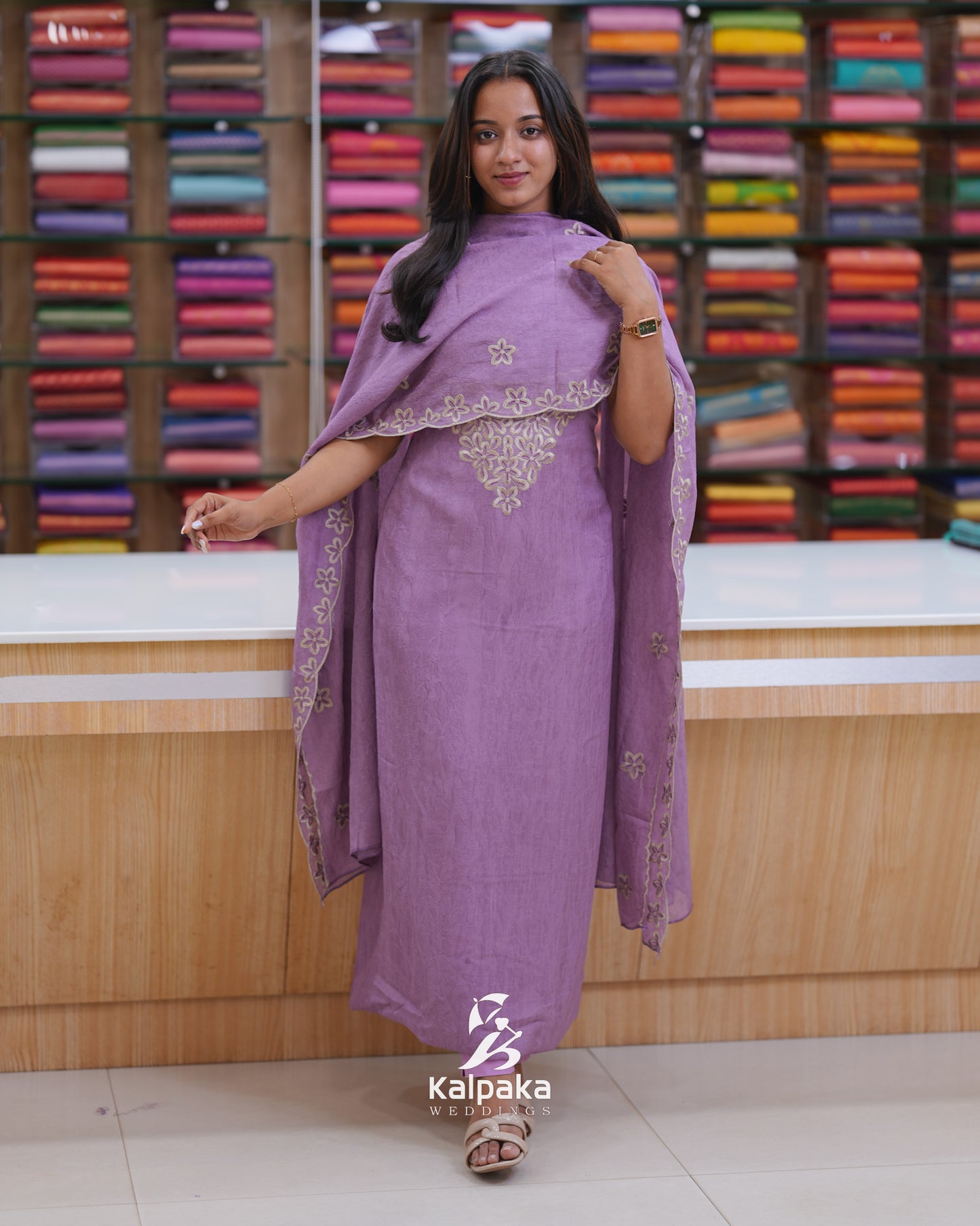 Crushed Unstitched salwar set 🌲🌲 K3058