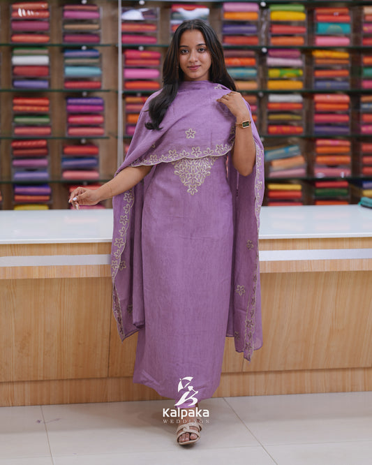Crushed Unstitched salwar set 🌲🌲 K3058