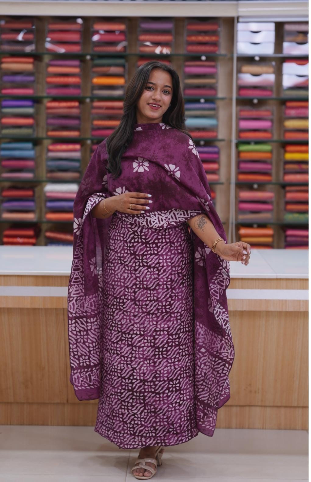 Bandini unstitched salwarset 🌿 K3054