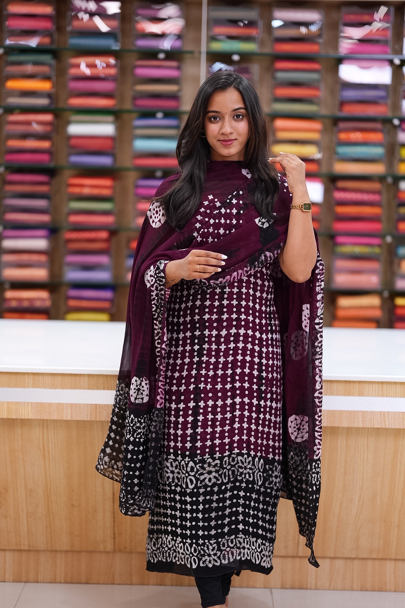 Georgette unstitched salwar set K3061