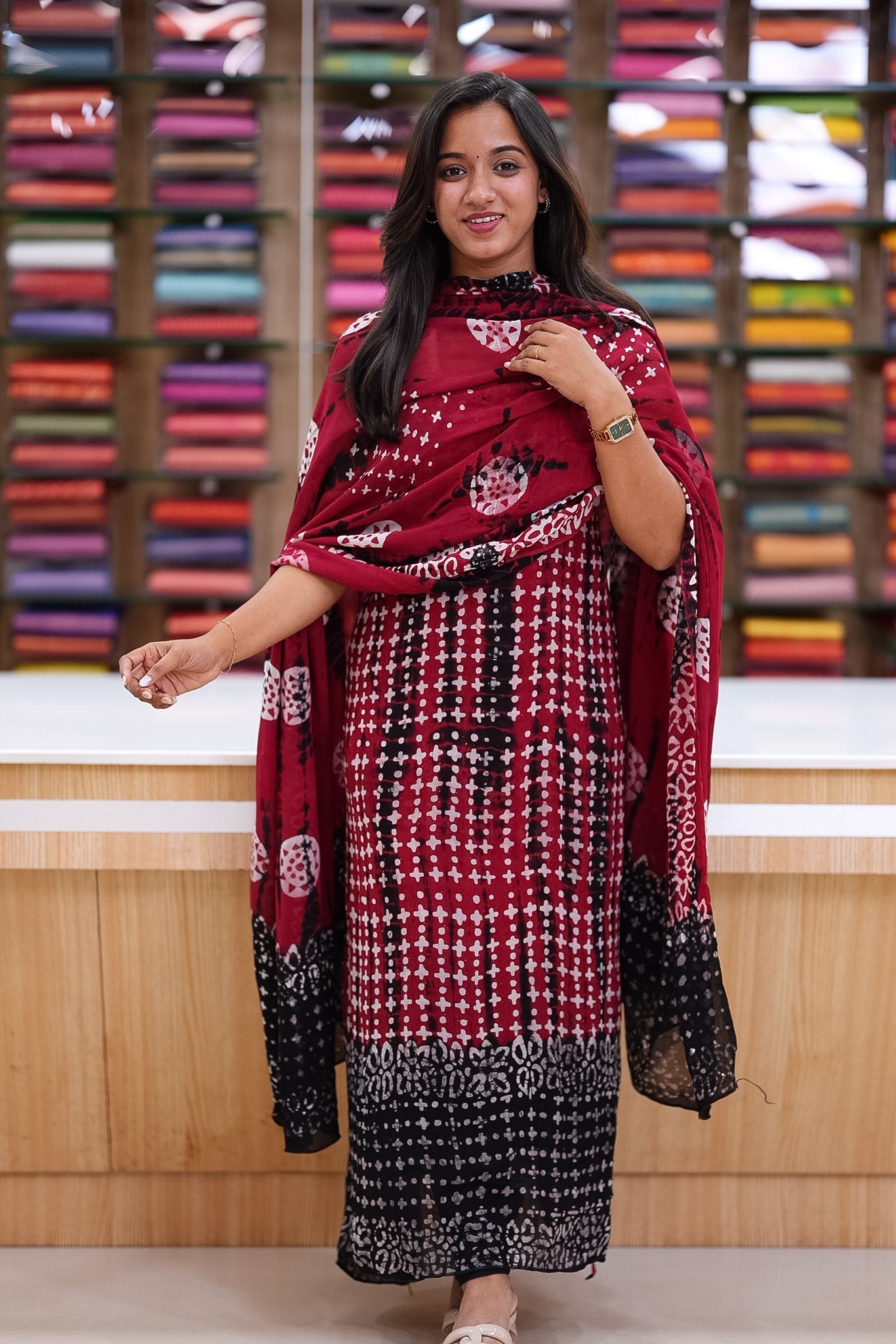 Georgette unstitched salwar set K3061