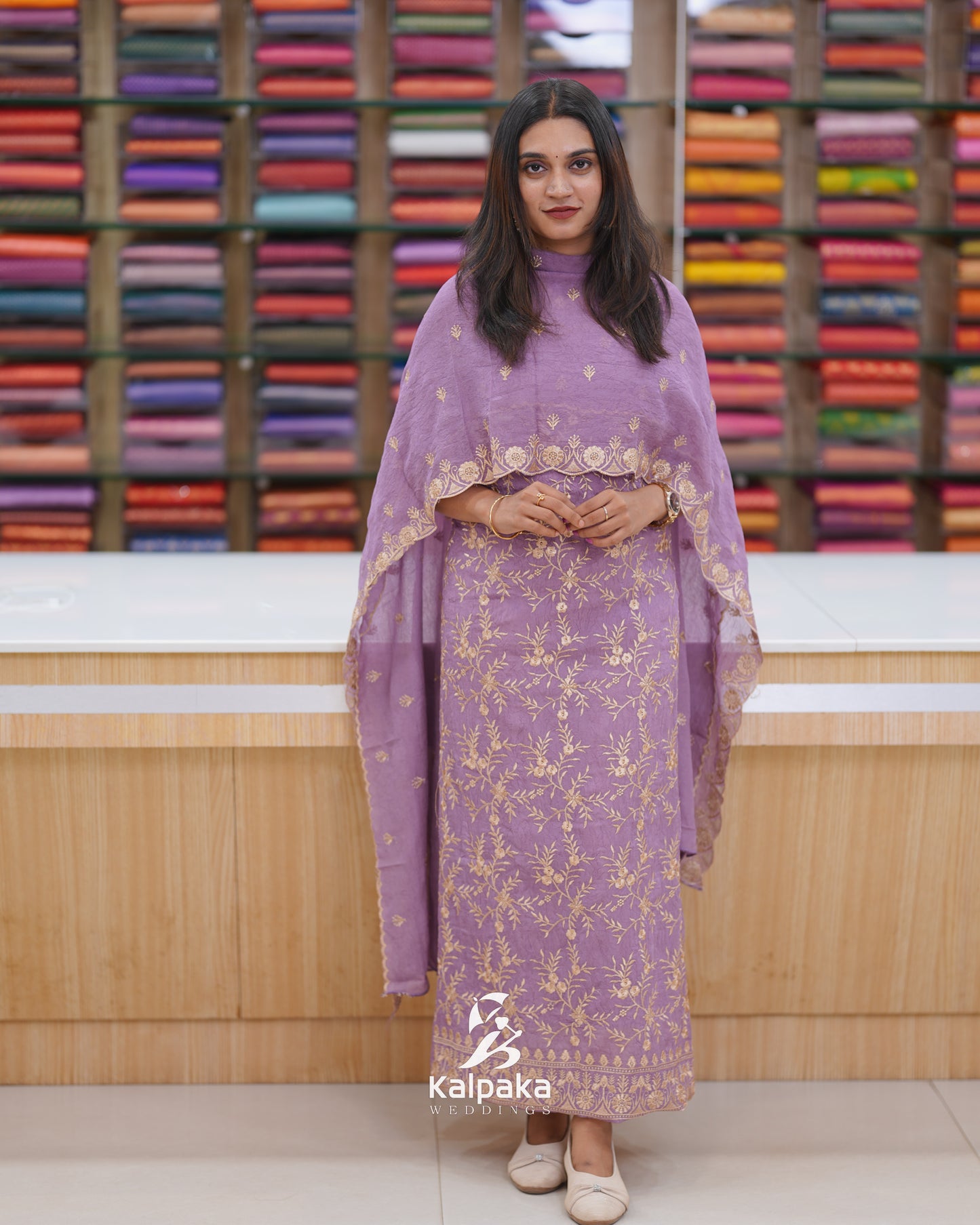 Crushed unstitched salwar set 🪴K3052